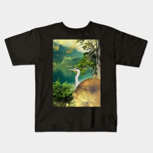 The power animal - heron Kids T-Shirt